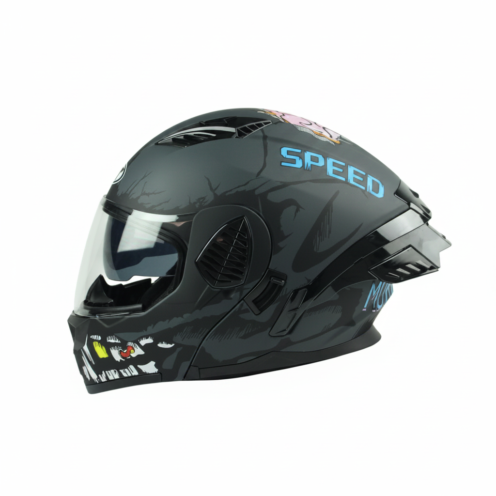 UWALK-167 NEW Flip-Up Motorcycle Helmet – DOT Approved