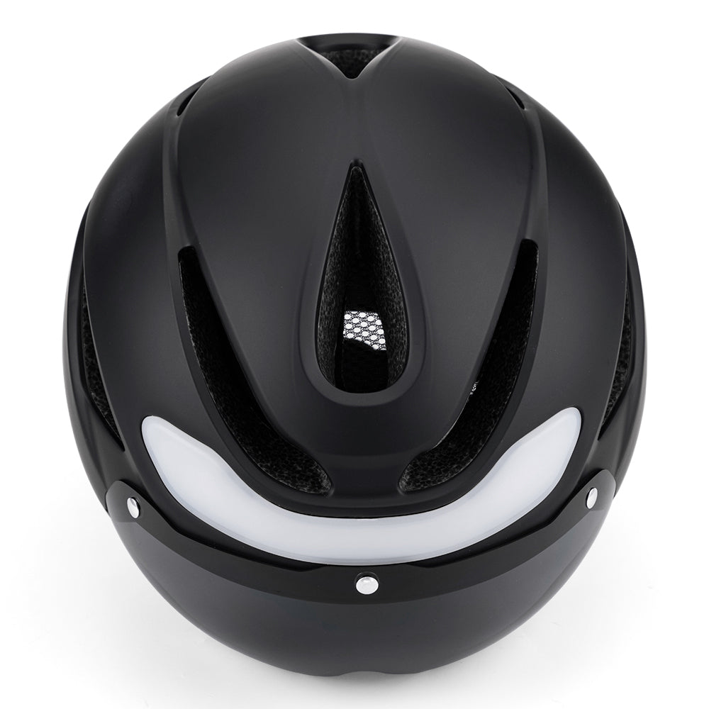 UWalk-A009G Smart Bike Helmet for Adult – LED Light, Turn Signals & Magnetic Visor, CE/CPSC Certified