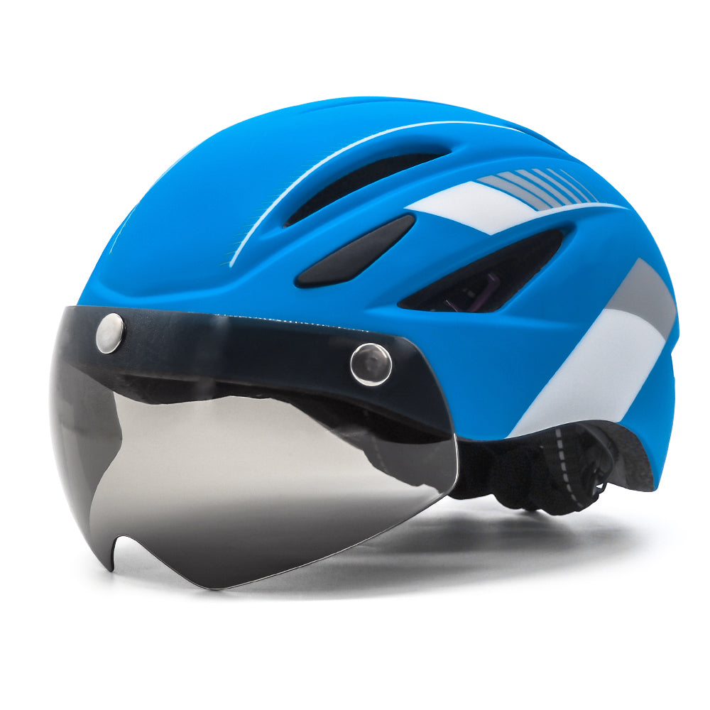 UWalk-A013G Bike Helmet with magnetic windshield & USB charging taillight