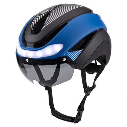 UWalk-A009G Smart Bike Helmet for Adult – LED Light, Turn Signals & Magnetic Visor, CE/CPSC Certified