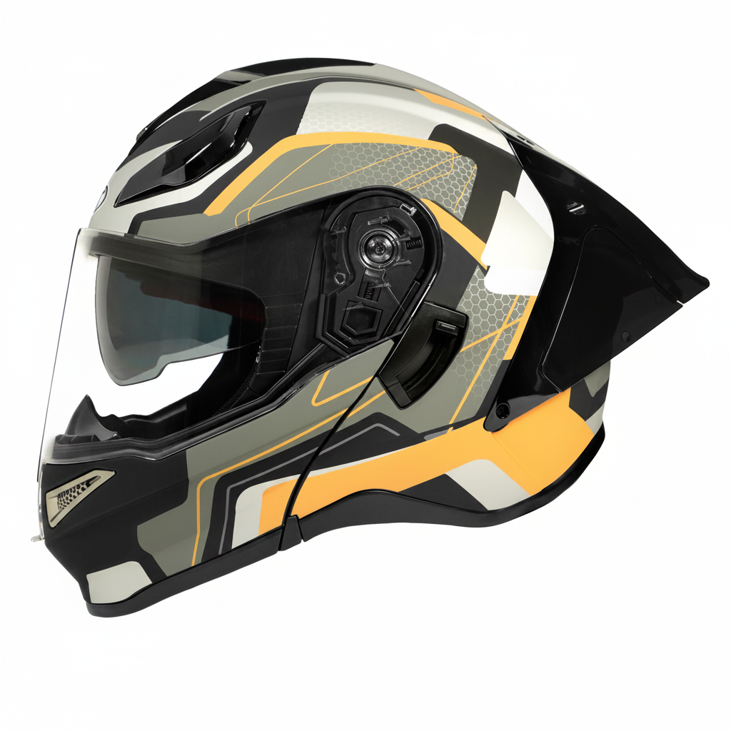 UWALK-165 NEW Flip-Up Motorcycle Helmet – DOT Approved