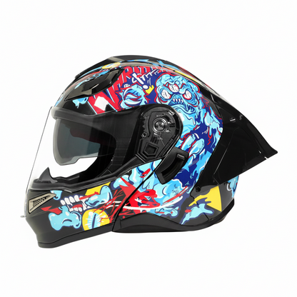 UWALK-165 NEW Flip-Up Motorcycle Helmet – DOT Approved