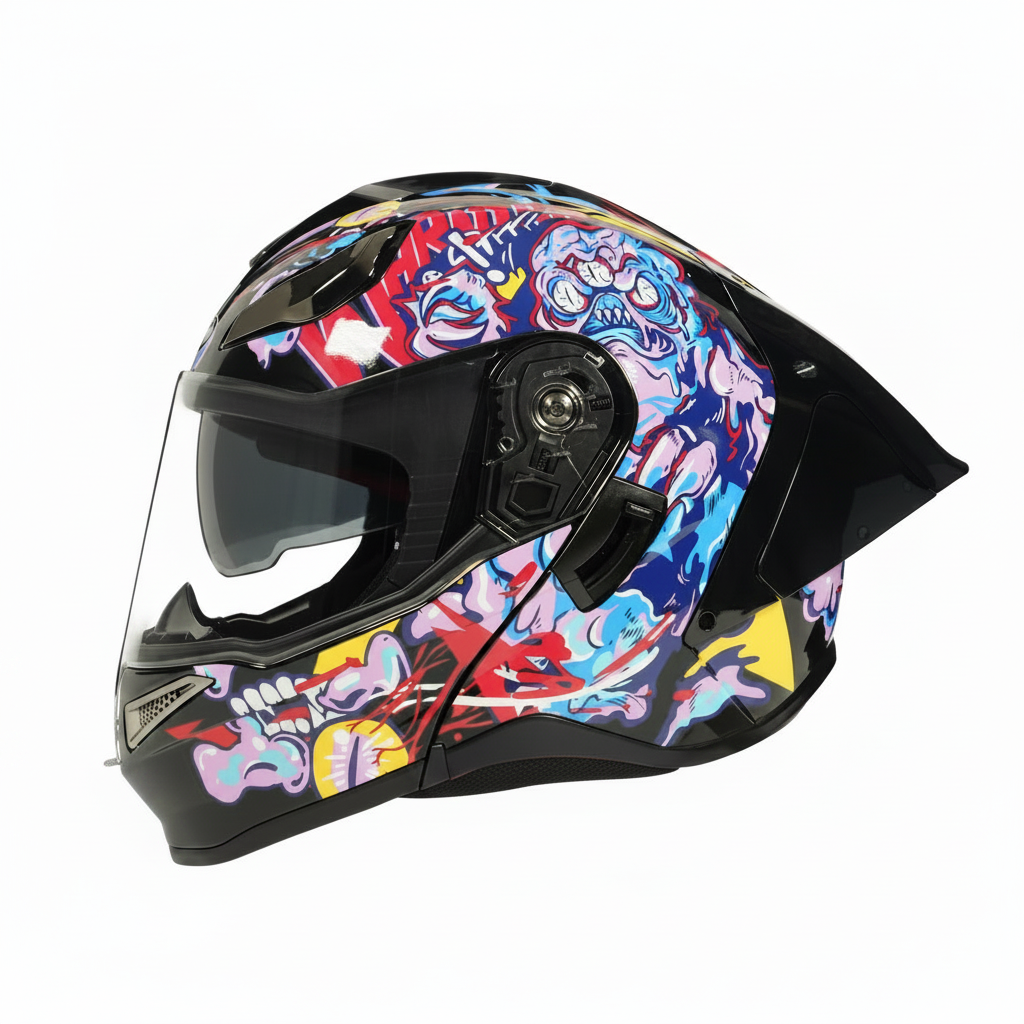 UWALK-165 NEW Flip-Up Motorcycle Helmet – DOT Approved