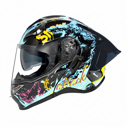 UWALK-165 NEW Flip-Up Motorcycle Helmet – DOT Approved