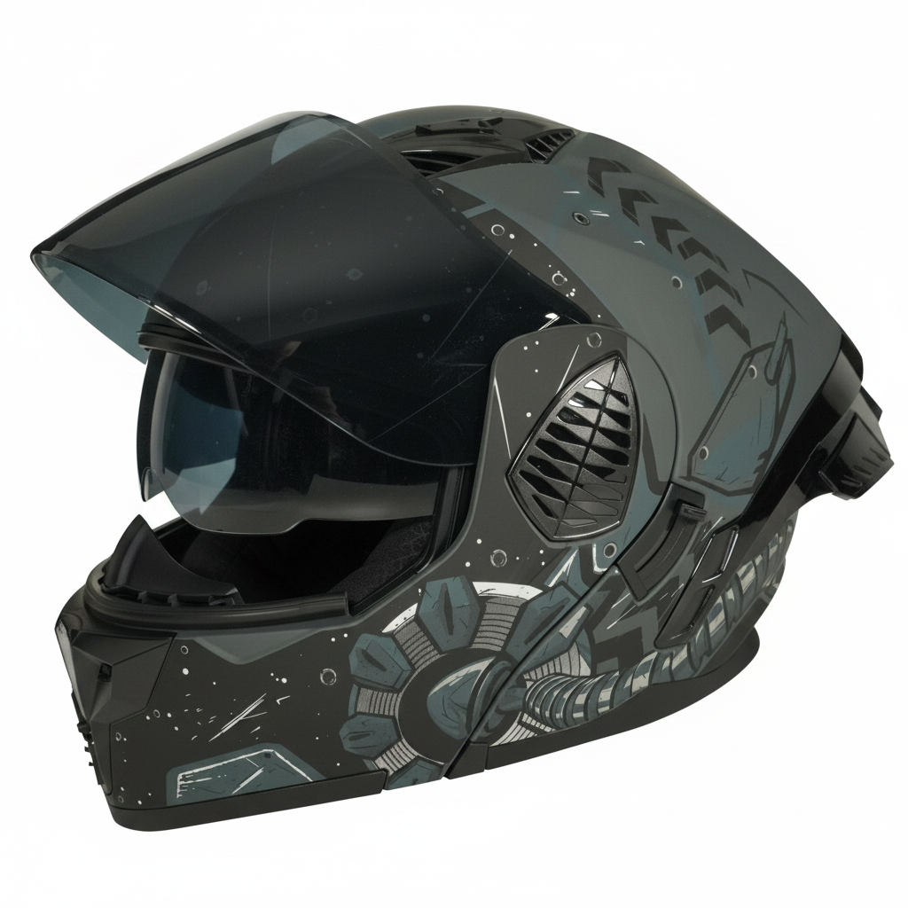 UWALK-167 NEW Flip-Up Motorcycle Helmet – DOT Approved