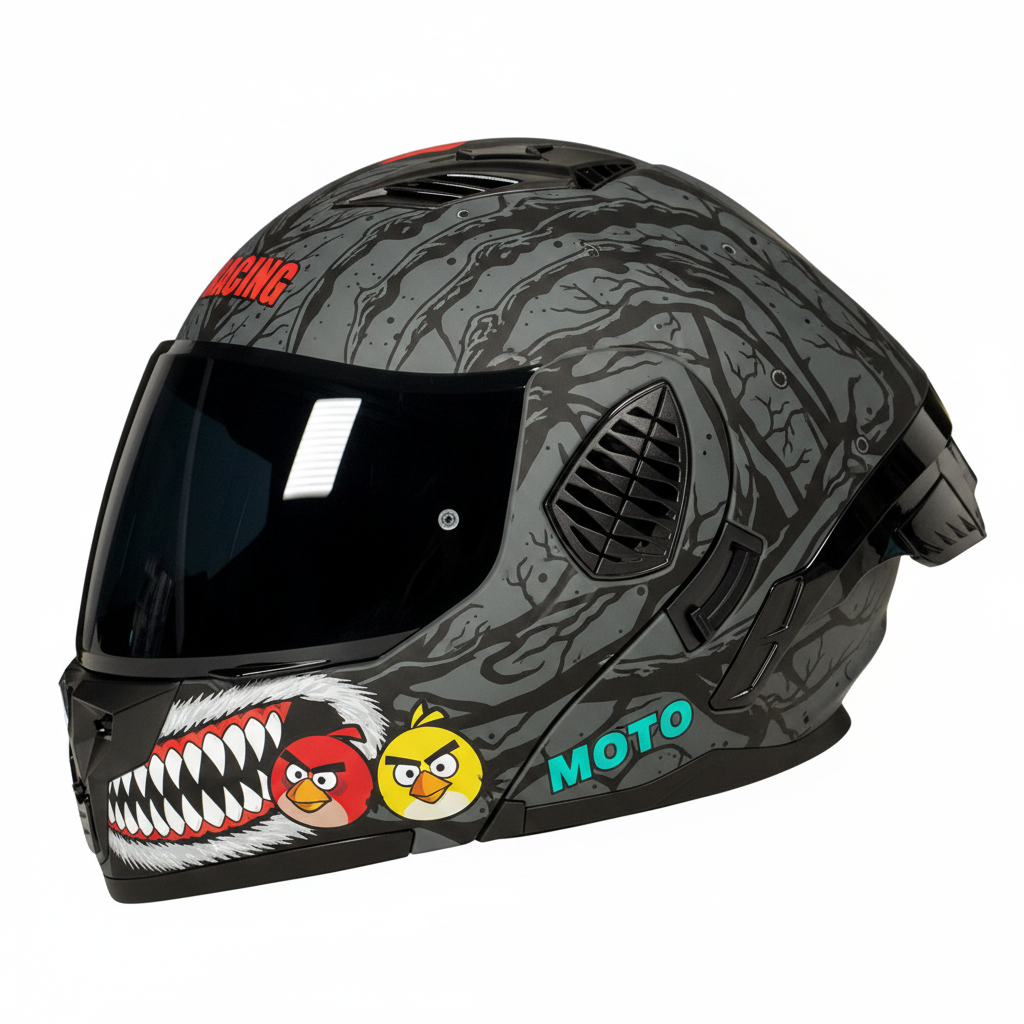 UWALK-167 NEW Flip-Up Motorcycle Helmet – DOT Approved