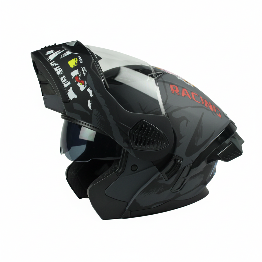 UWALK-167 NEW Flip-Up Motorcycle Helmet – DOT Approved