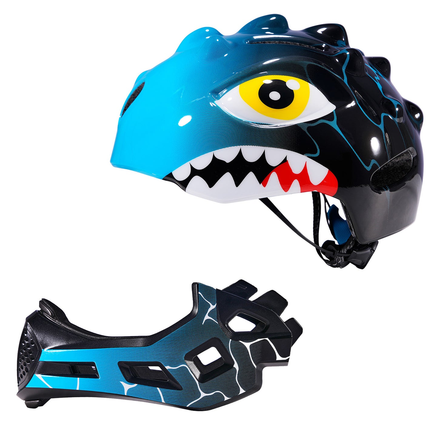 UWalk-FK002 3D Dinosaur Kids Full Face Helmet