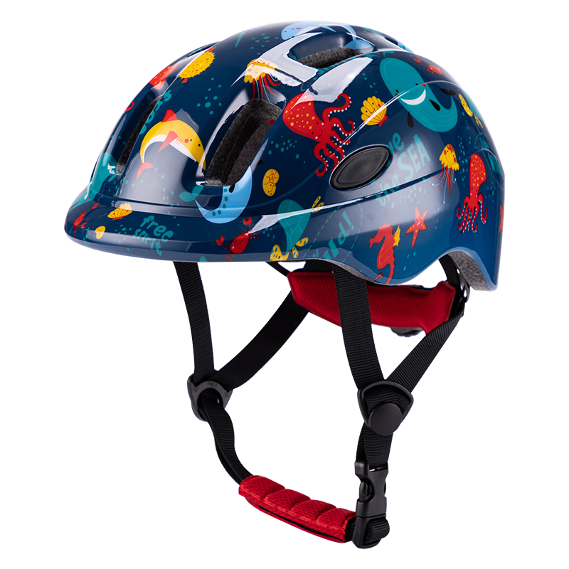 UWalk-K007 Ocean Cartoon Kids Bike Helmet