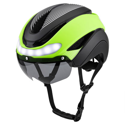 UWalk-A009G Smart Bike Helmet for Adult – LED Light, Turn Signals & Magnetic Visor, CE/CPSC Certified