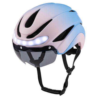 UWalk-A009G Smart Bike Helmet for Adult – LED Light, Turn Signals & Magnetic Visor, CE/CPSC Certified