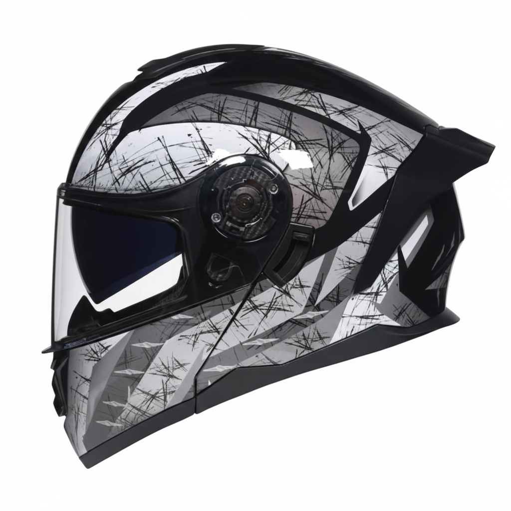 UWALK-900 Flip-Up Motorcycle Helmet – DOT Approved