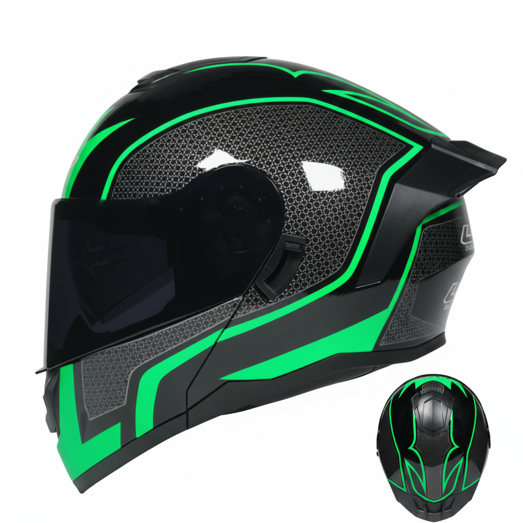 UWALK-900 Flip-Up Motorcycle Helmet – DOT Approved