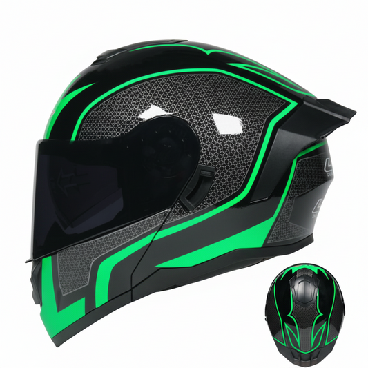UWALK-900 Flip-Up Motorcycle Helmet – DOT Approved