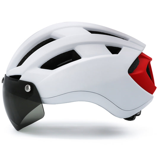 UWalk-A016G Bike Helmet with magnetic windshield & USB charging taillight