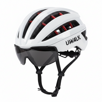 UWalk-A006G Adult Road Bike Helmet with Magnetic len