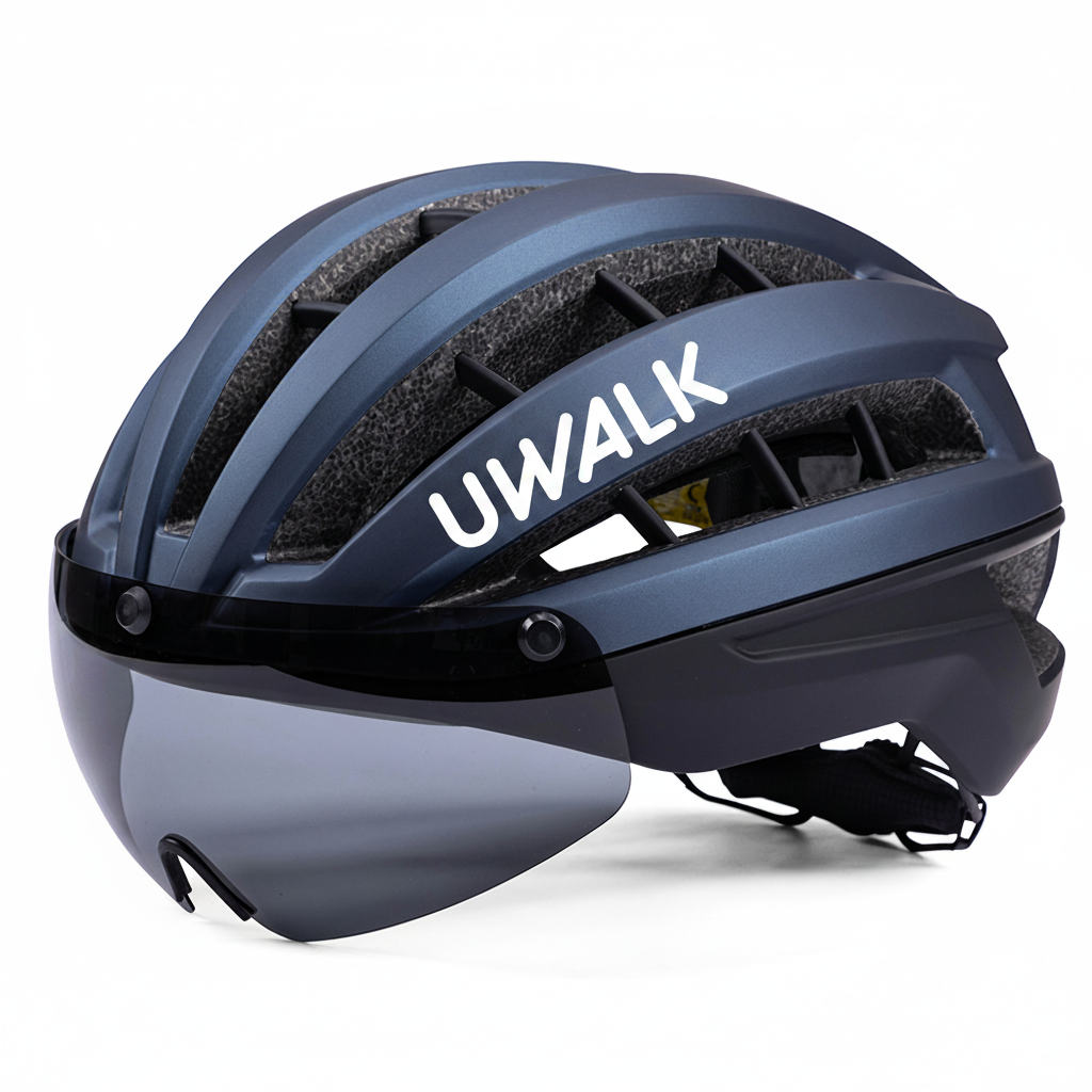 UWalk-A006G Adult Road Bike Helmet with Magnetic len