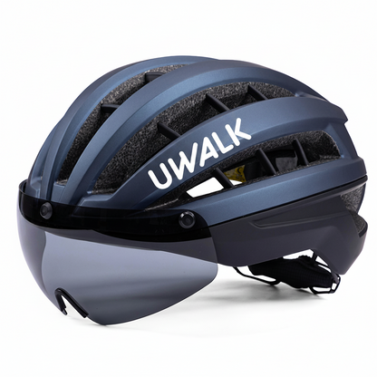 UWalk-A006G Adult Road Bike Helmet with Magnetic len