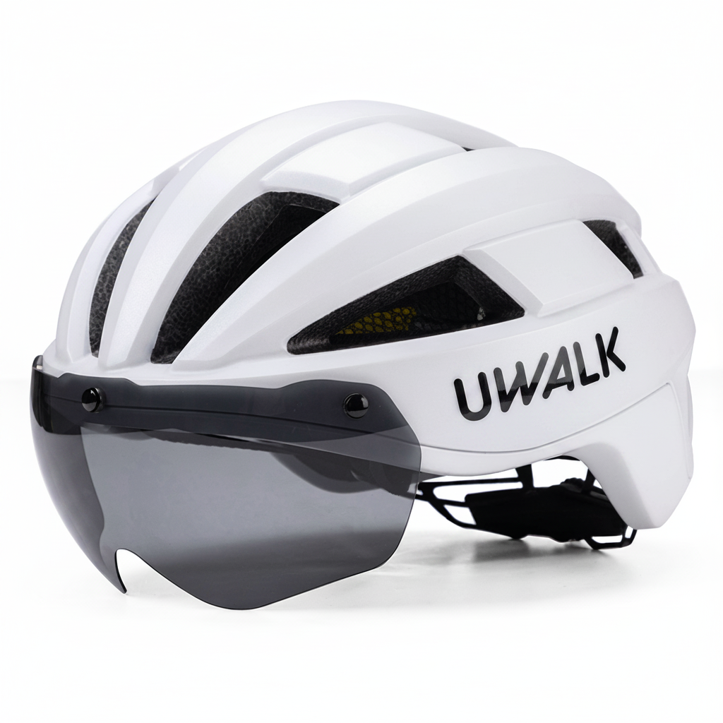 UWalk-A008G Adult Road Bike Helmet with Magnetic len