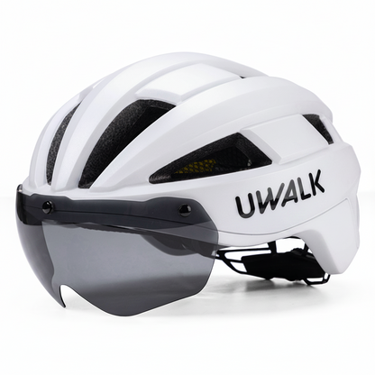 UWalk-A008G Adult Road Bike Helmet with Magnetic len