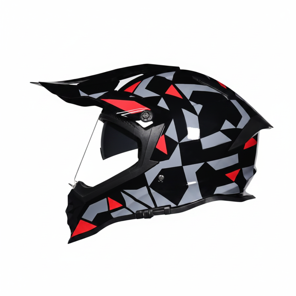 UWALK-800 Dual-Sport Off-Road Helmet – Style, Safety & Versatile Visor Options