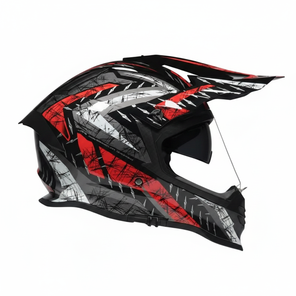 UWALK-800 Dual-Sport Off-Road Helmet – Style, Safety & Versatile Visor Options